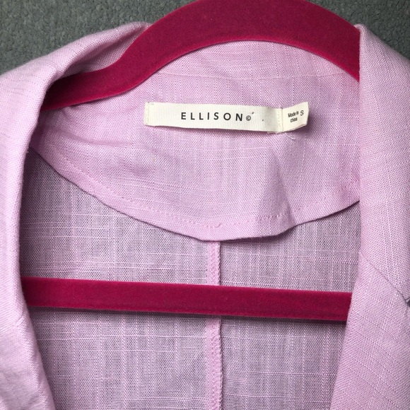Ellison linen blend coastal oversized blazer size S - Picture 5 of 8